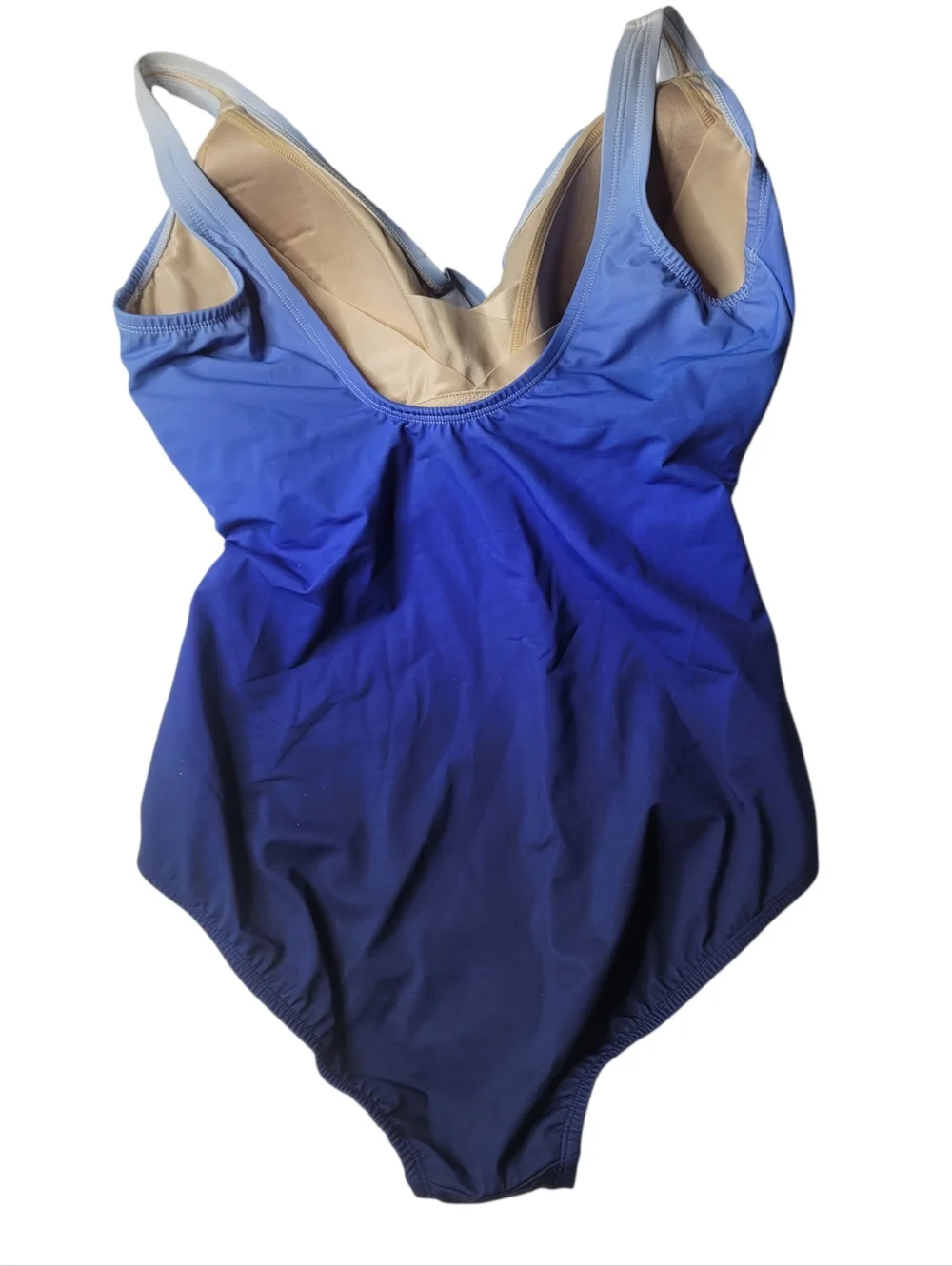 Lands End Women's New SlenderSuit Wrap One Piece Swimsuit Size 14D - Picture 2 of 7